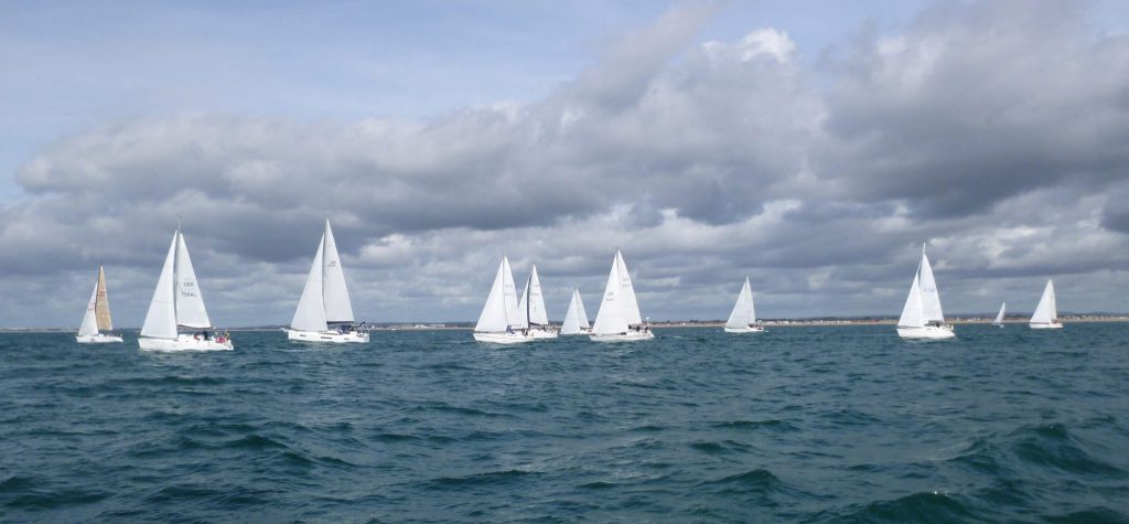 Yacht racing fleet