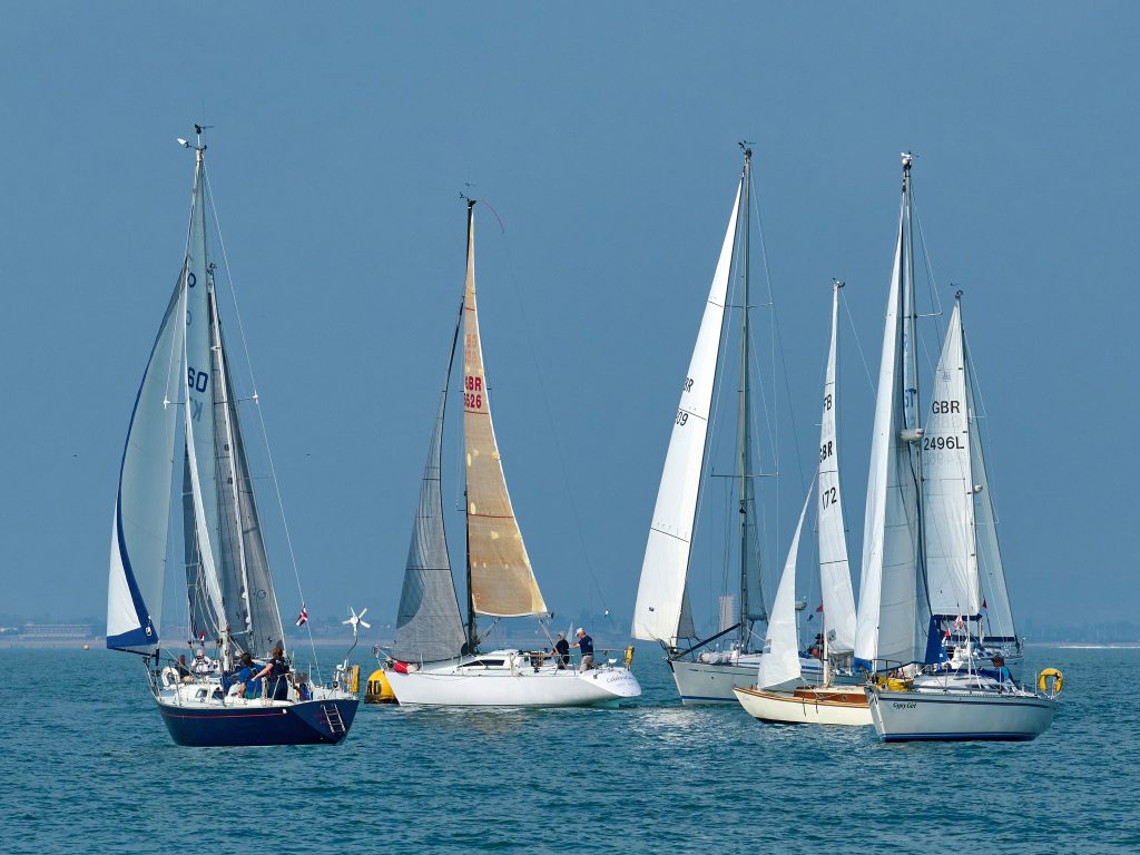 competitive yacht racing for variety of yachts Chichester Yacht Race Start
